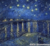 梵高名画 罗纳河上的星夜 高清大图下载
