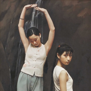 王沂东人物油画《小女孩》欣赏