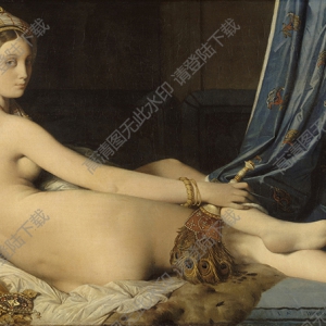 安格尔 油画《大宫女》高清大图下载