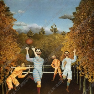 卢梭 名画《足球运动员》高清大图下载