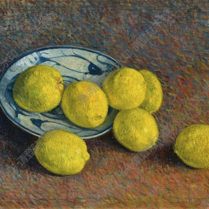 周碧初静物油画《柠檬》价格与高清大图下载