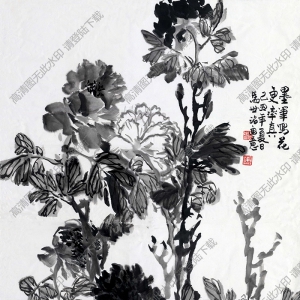 马世治《墨笔写花更率真》国画高清大图下载