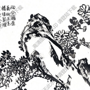 马世治《秋菊》国画高清大图下载