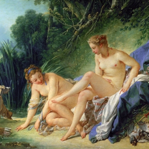 布歇人体油画《戴安娜的休息》欣赏赏析