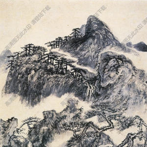 清  髡残《山水册页》-13国画高清大图下载