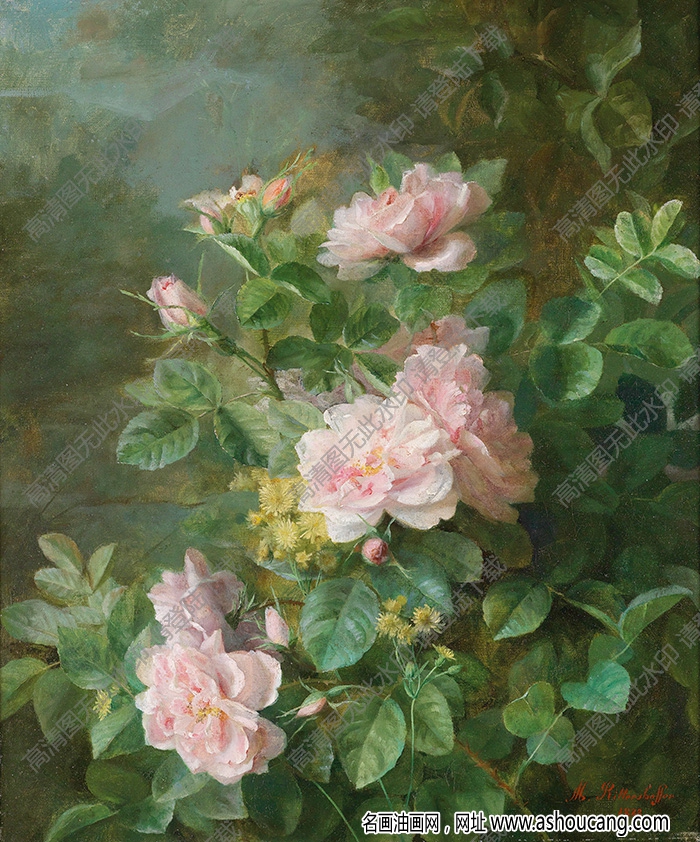 古典油画花卉图片38高清下载-名画油画网