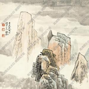 陈师曾国画作品 松岩静寺图 高清下载