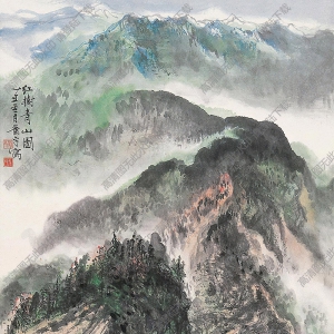 萧平作品 红树青山 高清大图下载