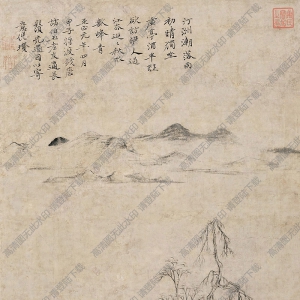 倪瓒国画作品 山水6 高清下载