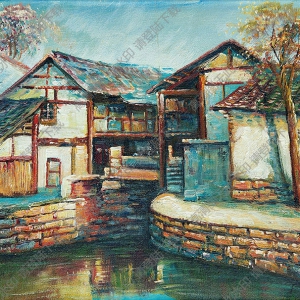 潘鸿海作品 江南风景 高清大图下载