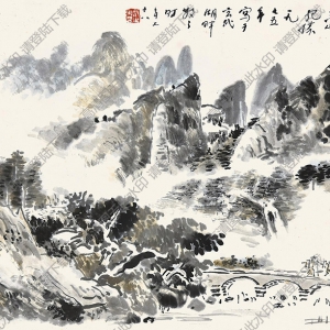 林散之作品 山水画21 高清大图下载