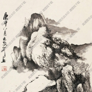 林散之作品 山水画23 高清大图下载