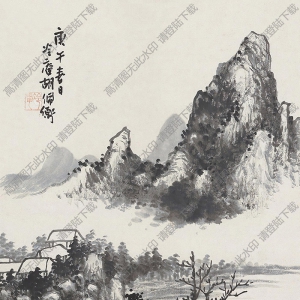 胡佩衡作品 山水画 高清大图下载