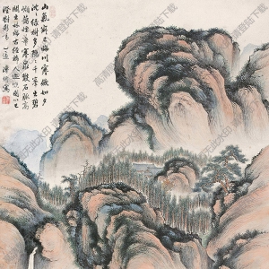 溥伒作品 山水画6 高清大图下载