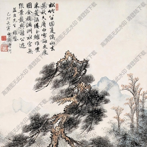 溥伒作品 山水画7 高清大图下载