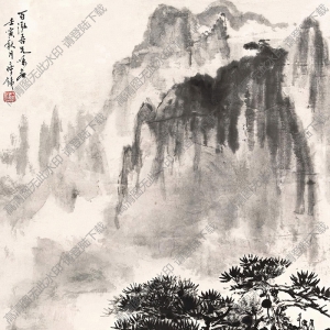 钱瘦铁作品 山水画5 高清大图下载