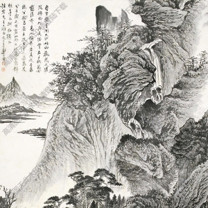 郑午昌国画作品 山水3 高清下载