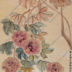 齐白石作品 芙蓉鸳鸯 高清大图下载