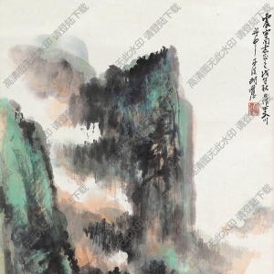 胡若思作品 山水画1 高清大图下载