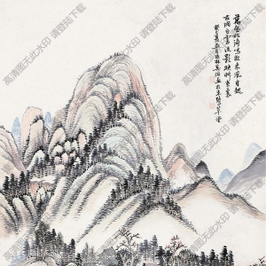 吴滔作品 山水画4 高清大图下载