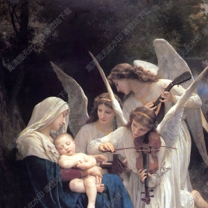 布格罗 The Virgin with Angels 圣母与天使 高清大图下载