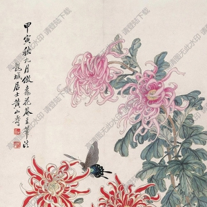 黄山寿作品 菊花 高清大图下载