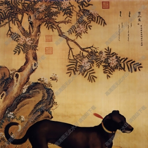 郎世宁 十骏犬图9-雪爪庐 高清名画下载